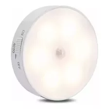 Kit 4 Lâmpada Led Sensor Presença Recarregável Branco Quente