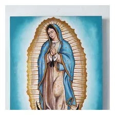 Hermoso Cuadro Virgen De Guadalupe Obra De Arte En Oferta 