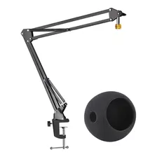 Blue Snowball Mic Boom Arm Con Suspensión De Espuma Pa...