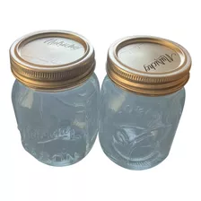 Nutrichef Mason Jars Con Tapas - 16oz Diy Magnetic Spice Jar