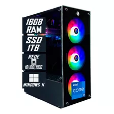 Pc Gamer Cpu Intel I7 12700k / Ssd 1tb / 16gb Memória Ddr4