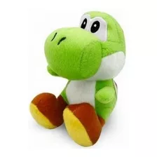 Yoshi Pelúcia Verde Turma Do Mario Bros 15 Cm Antialérgico