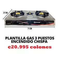 Plantilla De Gas De 3 Quemadores