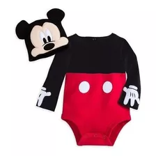Mickey Mouse Disfraz Enterizo Disney Store Talla 3-6 Y 6-9