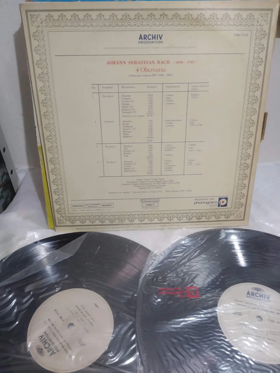 Orquesta Bach De Múnich - Richter - Bach 4 Oberturas - vinilo 1980
