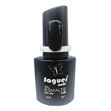 Esmalte Semipermanente Negro, Uñas Uv Led Manicuria Faguer