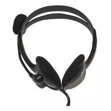 Diadema, Audífonos Con Micrófono Marca Omega, Ajustables Color Negro