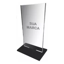 8 Troféu Acrílico Cristal Sem Personalização Liso 15x10cm 