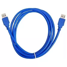 Cable Usb Macho/macho Para Bases Refrigerantes Bindado 3.0mt Color Azul