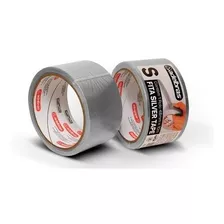 Fita Silver Tape 48mm X 10m Cinza Uso Geral Fixação Forte