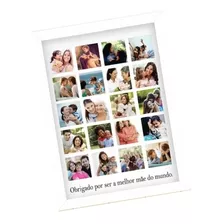 Presente Para Mãe Mamãe Quadro A4 Personalizado