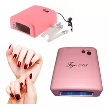 Cabina Para Uñas Uv 36w Figo 818 Tubo Manicuria Lefemme