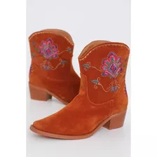 Bota Farm Feminina Western Boho Rust