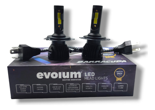 Kit Led Alta Y Baja Para Aveo Ls 2012-2016 Evolum 11,000lm Foto 3