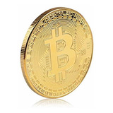 Moneda Fisica Bitcoin Btc - Banada En Oro  | Coleccion | 15g