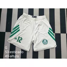 Calção Palmeiras Basquete 2014 Oficial Branco 