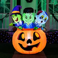 Inflables De Halloween De 5 Pies De Alto Tres Personaje...