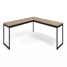 Mesa Em L P/ Escritório Diretor Metal E Madeira 150x150