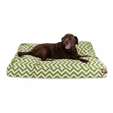 Sage Chevron Extra Grande Cama Del Perro Del Animal Doméstic