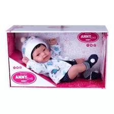 Boneco Anny Doll Baby Menino Bebê Reborn Collection 2440