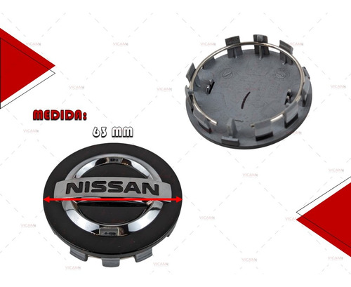 Par De Centros De Rin Nissan Pathfinder 2022-2023 63 Mm  Foto 3