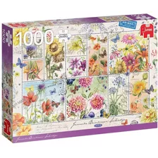 Puzzle 1000 Piezas Flowers Stamps Summer Premiun - Jumbo