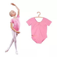 Leotardo Ballet Manga Corta Para Niña Ropa De Rendimiento