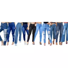 Kit 10 Calças Jeans Feminina Cintura Alta Atacado Revenda