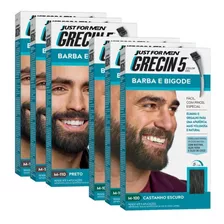 Kit 6 Tintura Grecin 5 Gel Barba E Bigode 28g 3 M100 + 3 M11