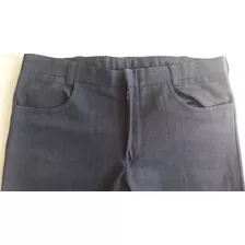 Pantalon De Vestir Detalle Cuadros Poliéster Talle 34