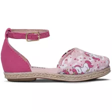 Sandalia Espadrille Infantil Menina Feminino Sapatilha 28