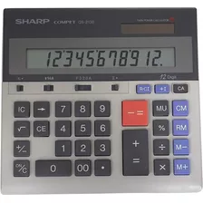 Calculadora De Escritorio Comercial Sharp Qs-2130 De 12 Dígi
