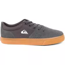 Tênis Couro Quiksilver New Wave Masculino - Chumbo