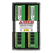 Memorias Ram A-tech , 2 X 16 Gb , Ddr4 2400 Mhz , Udimm