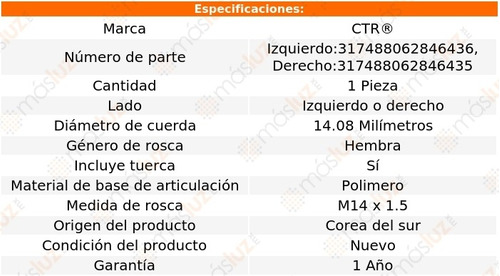 1_ Terminal Exterior Izq O Der M35 6 Cil 3.5l 2006/2010 Ctr Foto 2