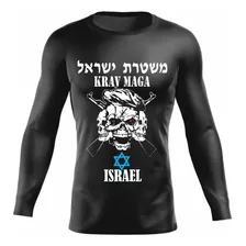 Camiseta Manga Longa Krav Maga Defesa Pessoal Israelense
