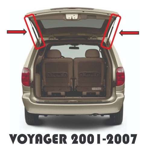  Amortiguador De Cajuela Chrysler Voyager 2001-2007 Foto 6