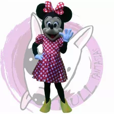 Fantasia Personagem Vivo Minnie Mouse