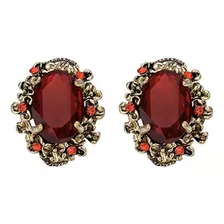 Brilove Estilo Vitoriano Indiano Cristal Floral Scroll Cameo