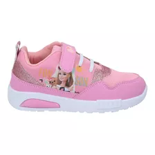 Zapatilla Deportiva Con Luces Barbie Rosado