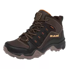 Ram Zapato Para Hacer Hiking Para Hombre Café, Cod 104958-1