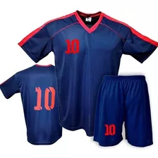 Kit 12 Camisas Numeradas Frente E Costa +12 Calção Numerado 