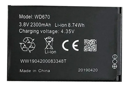 Bateria Pila Router Zte WiPod Wd670 Nueva Sellada Garantia