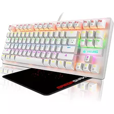 Teclado Gaming Mecánico 87 Teclas Retroiluminado Led