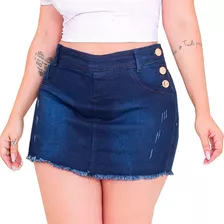 Saia Shorts Com Lycra Jeans Femininos