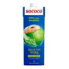 Agua De Coco 1 Litro Sococo Pack X6 Origen Brasil 