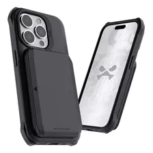 . Funda Ghostek Exec Para iPhone 15 Pro Max Negra Con Porta 