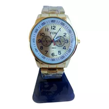 Reloj Pulsera Malla Acero Inoxidable Dia Padre # 15 Estuche