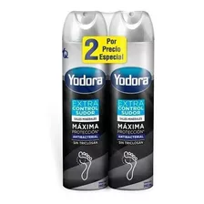 Talco Yodora Spray 260 Ml 2 Unidades Extra Control Sudor