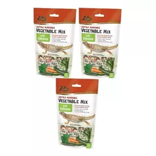 (3 pack) Zilla Munchies Para Mascotas Reptil, 4 onzas Con Ca